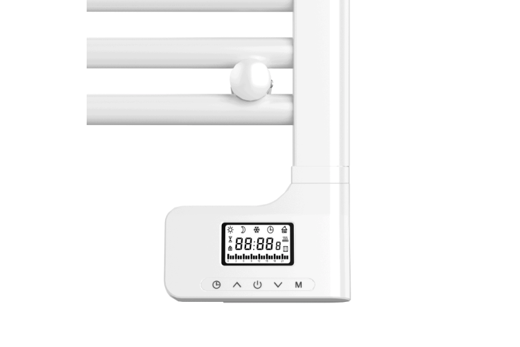 Elektryczny grzejnik łazienkowy MGE-500B biały 500W z termostatem i programatorem1.png