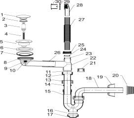 HYTTI Syfony umywalkowe z mosiężnym  korkiem klik klak _przelew4.jpeg