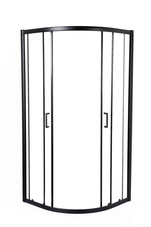 Kabina prysznicowa półokragła Hede 80 czarna 2