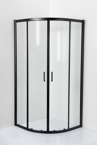 Kabina prysznicowa półokragła Hede 80 czarna 3