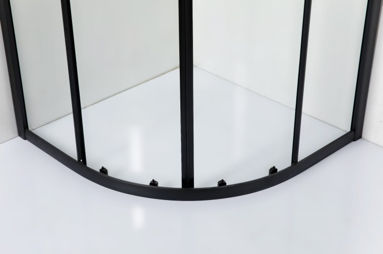 Kabina prysznicowa półokragła Hede 80 czarna 4