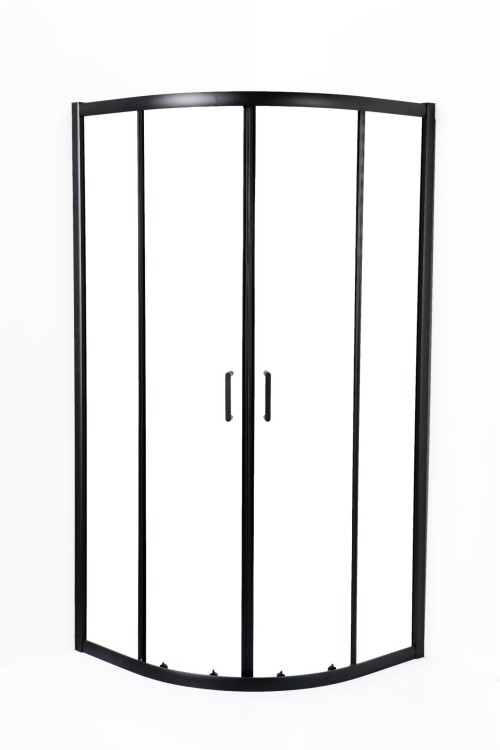 Kabina prysznicowa półokragła Hede 90 czarna 1