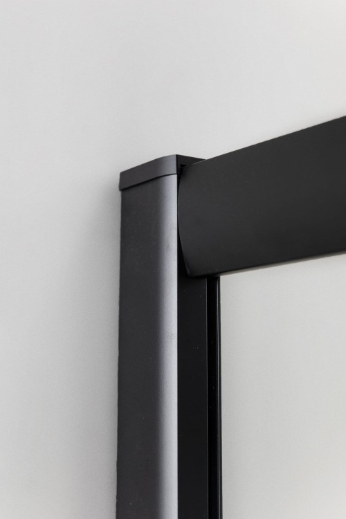 Kabina prysznicowa półokrągła Hede 90 czarna 8