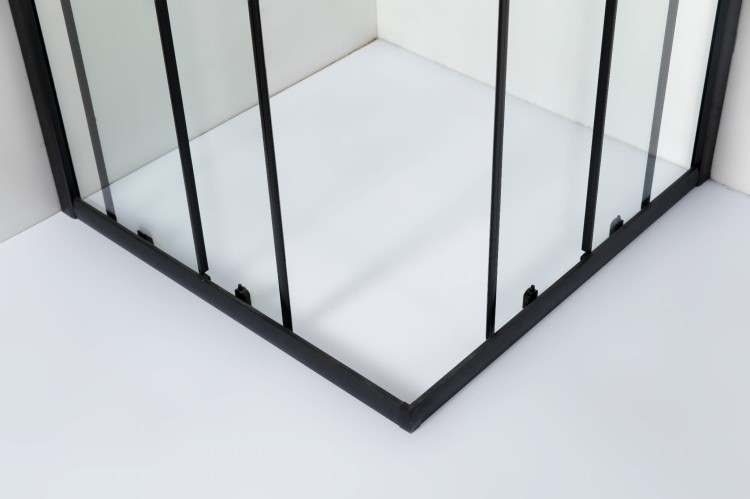 Kabina prysznicowa kwadrat HEDE 80 czarna 3