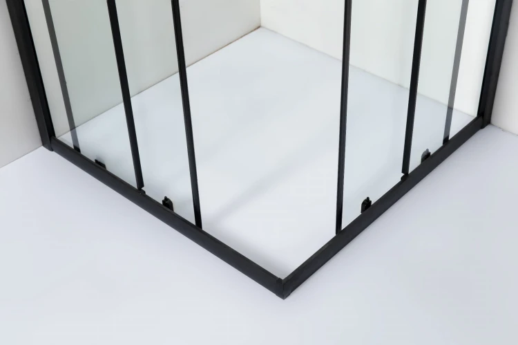 Kabina prysznicowa kwadrat HEDE 90 czarna 5