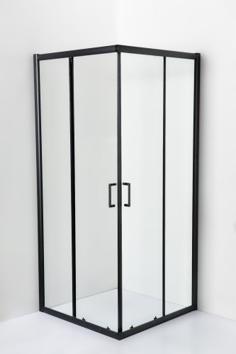 Kabina prysznicowa kwadrat HEDE 90 czarna 1