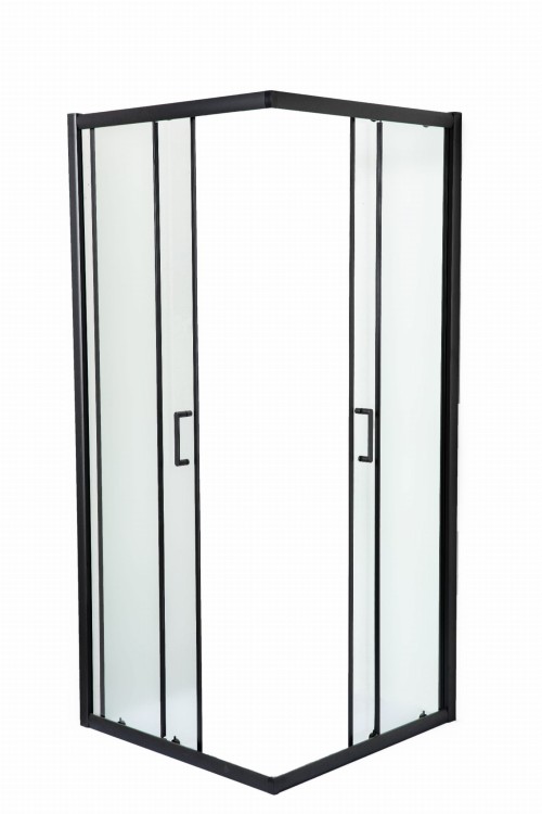 Kabina prysznicowa kwadrat HEDE 90 czarna 4
